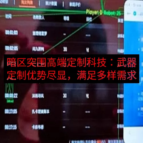 暗区突围高端定制科技：武器定制优势尽显，满足多样需求